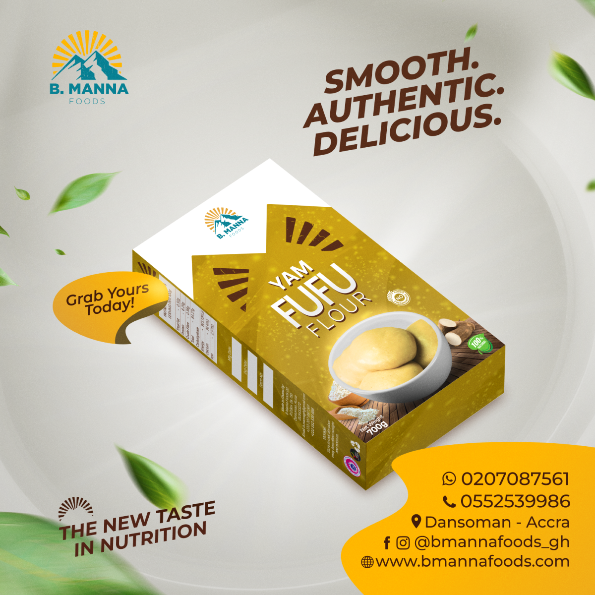 Yam Fufu Flour flyer
